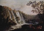 Jacob Philipp Hackert Villa des Maecenas mit den Wasserfallen in Tivoli Germany oil painting artist
